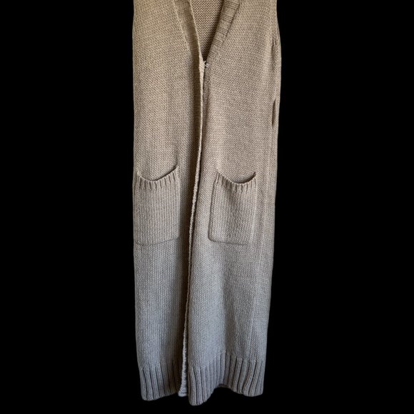 099 ROBBI & NIKKI LONG KNIT SWEATER DUSTER - NO BELT M - Picture 2 of 2